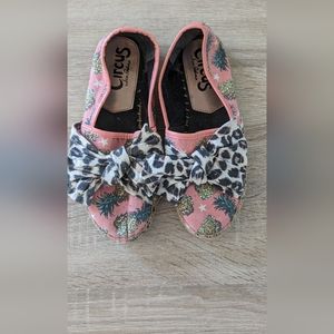 Sam Edelman Circus Pineapple Coral Leopard print espadrilles